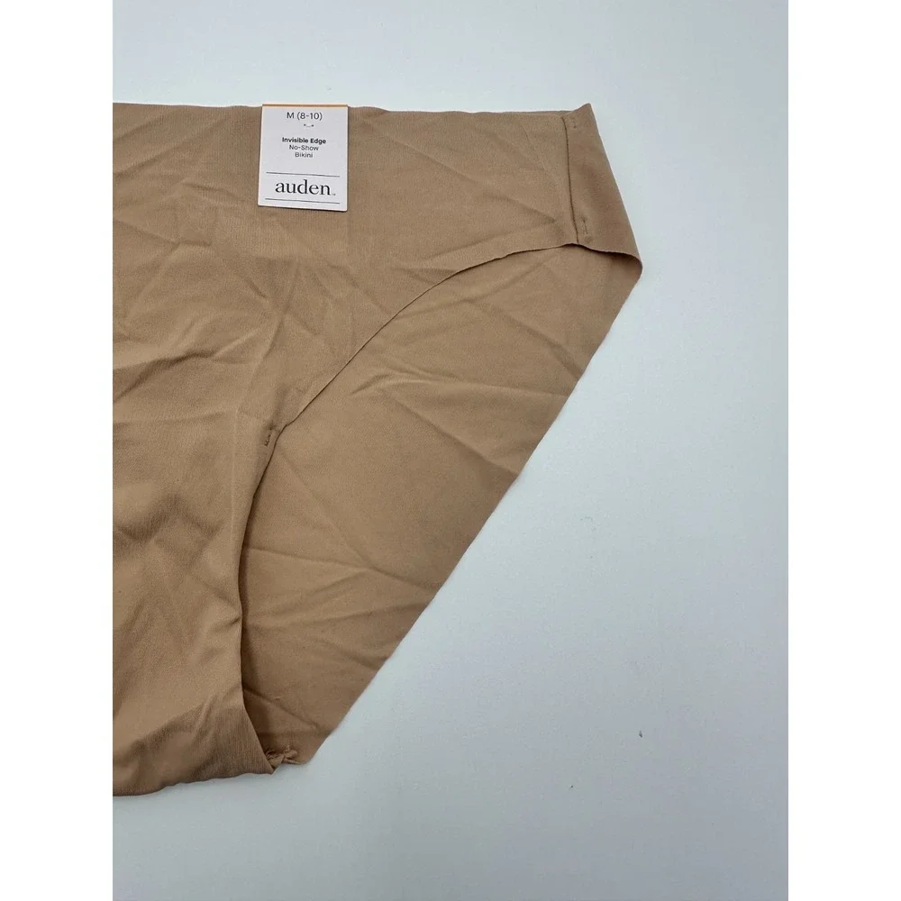Auden Invisible Edge No Show Bikini Underwear NWT Medium Pearl Tan‎